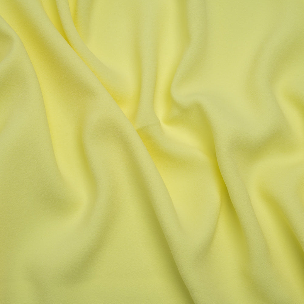 Stretch Polyester Crepe by Alex Perry - Lemon Yellow - Designer Deadstock - Joann Fabrics