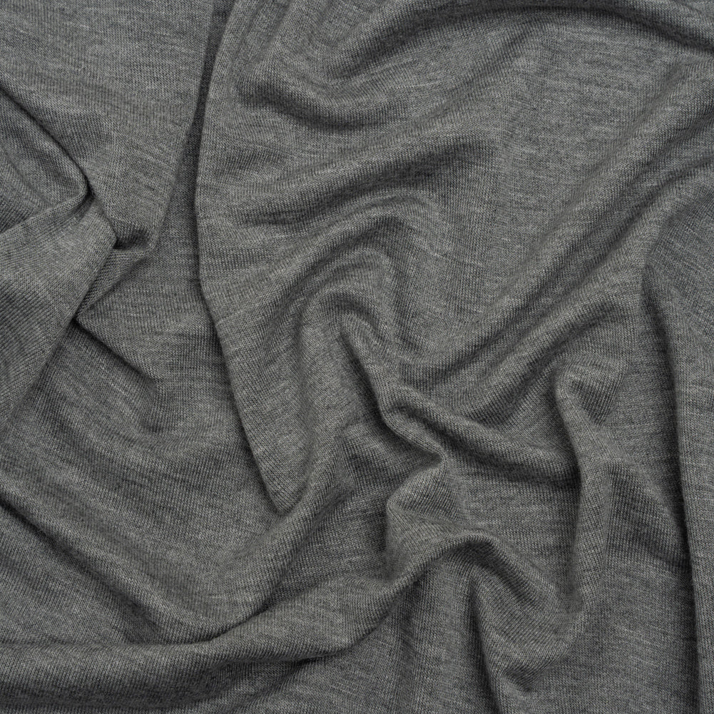 Stretch Rayon Jersey - Dark Heathered Gray - Deadstock - Joann Fabrics