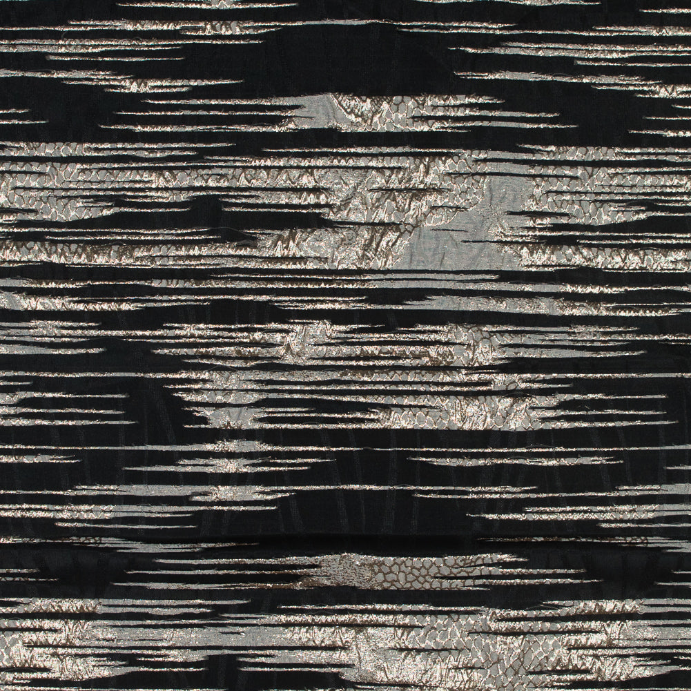 Metallic Pale Gold and Luxury Striated Burnout Brocade - Joann Fabrics