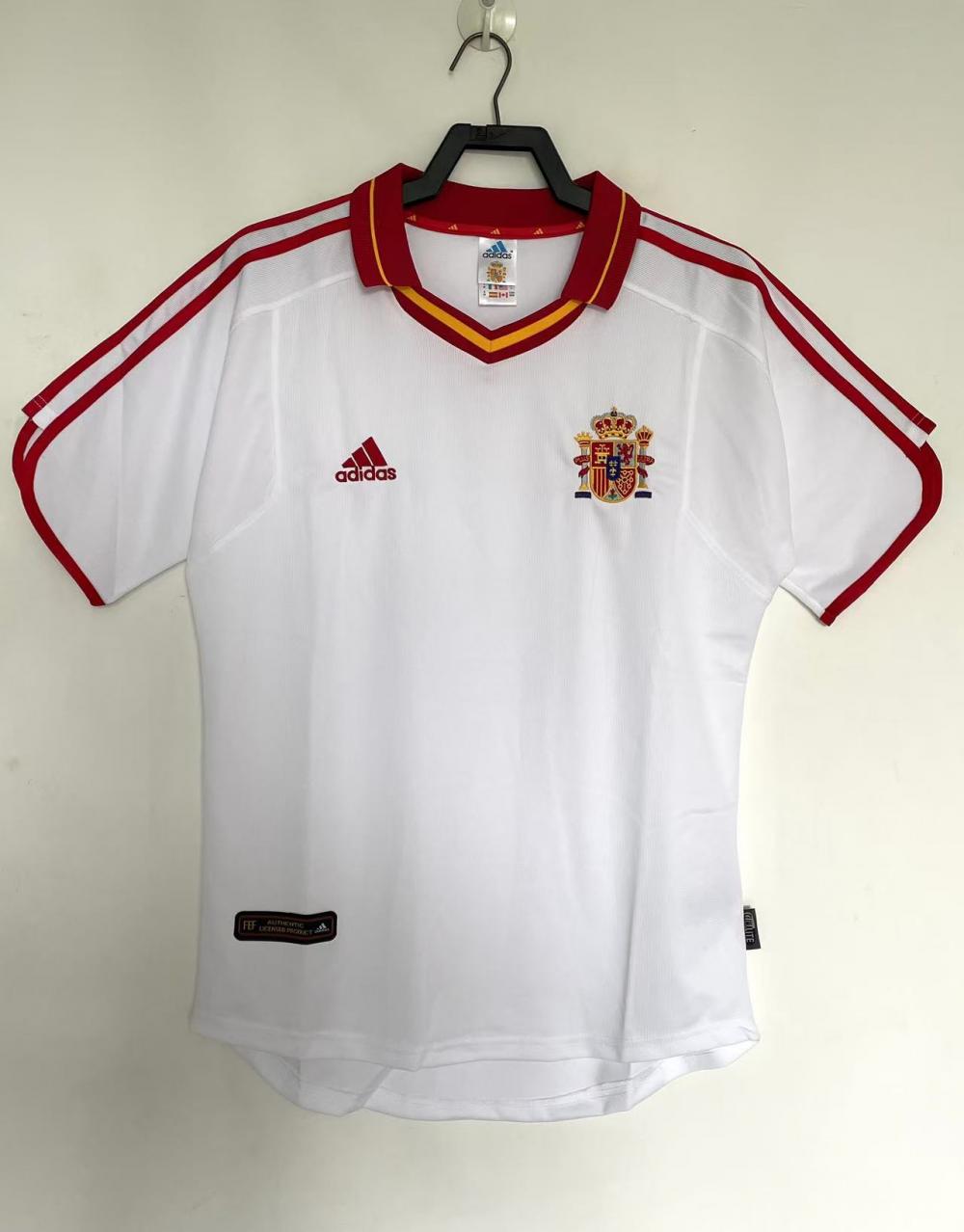 2000 Retro Spain Away Soccer Shirt 1:1 Thai Quality