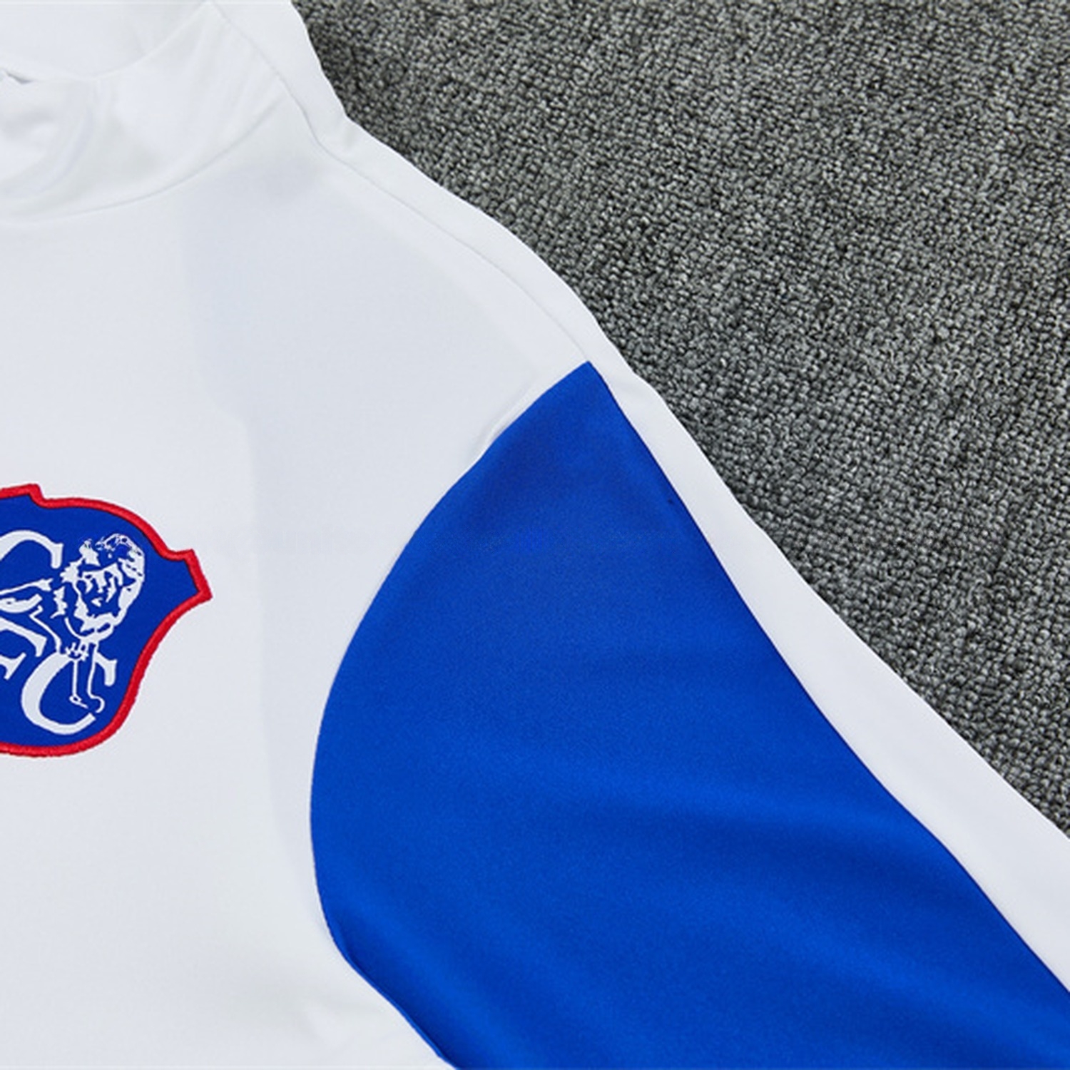 C.H.E.L.S.E.A 26-27 Long Sleeve Training Set - White Top & Royal Blue Pants - UnitedFutballJersey