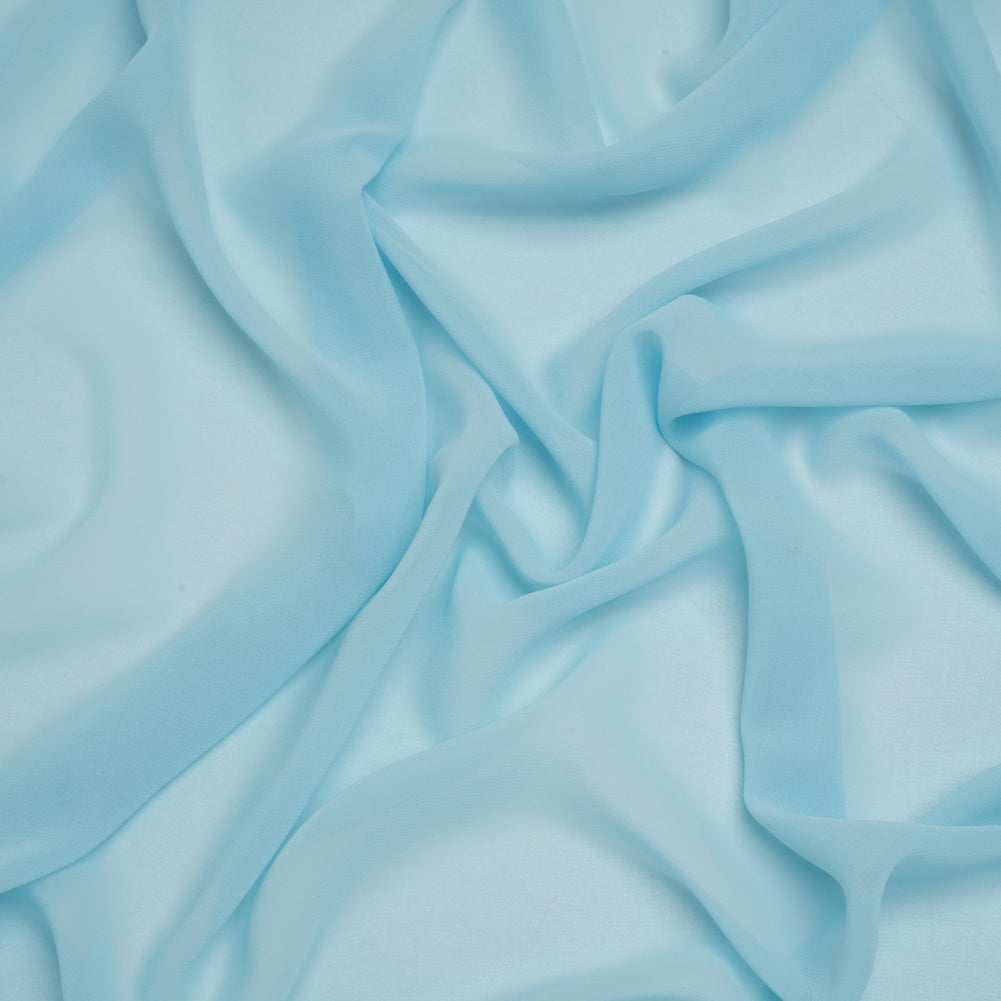 Polyester Chiffon - Sky Blue - Designer Deadstock - Joann Fabrics