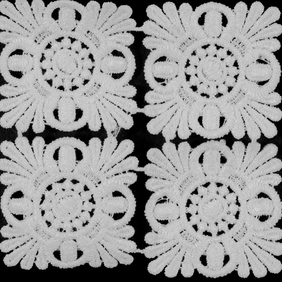 Venise White Lace Trim - 3.5