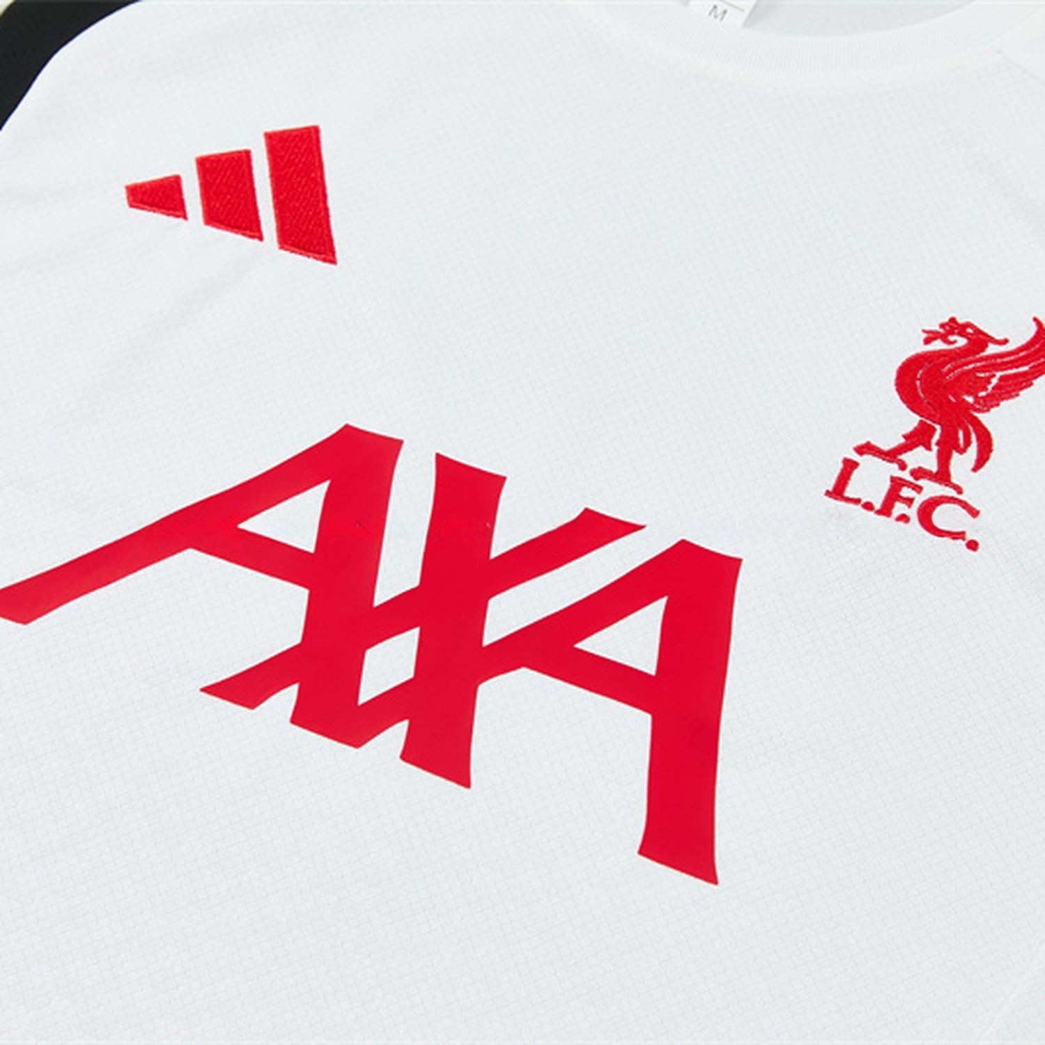 Liver.pool 26-27 Short-Sleeve Training Set - White Top & Black Shorts - UnitedFutballJersey