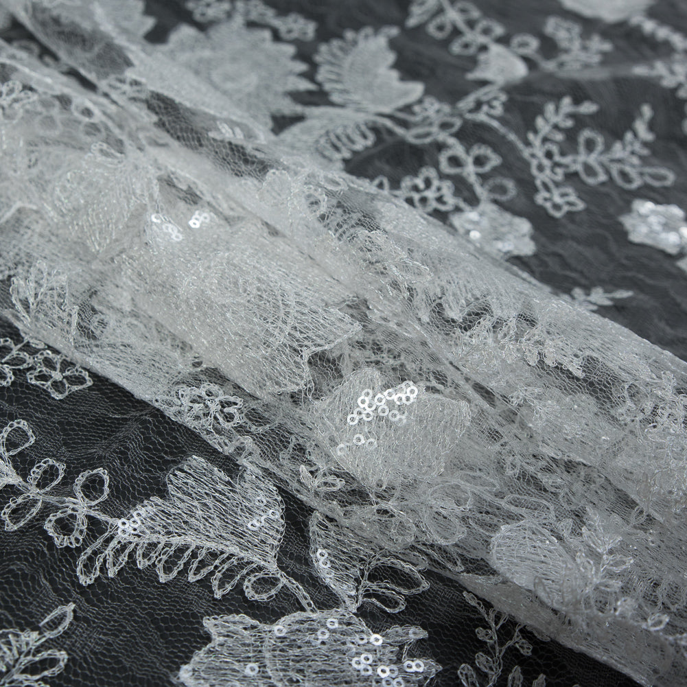 White Sequined Chantilly Bridal Lace - Joann Fabrics