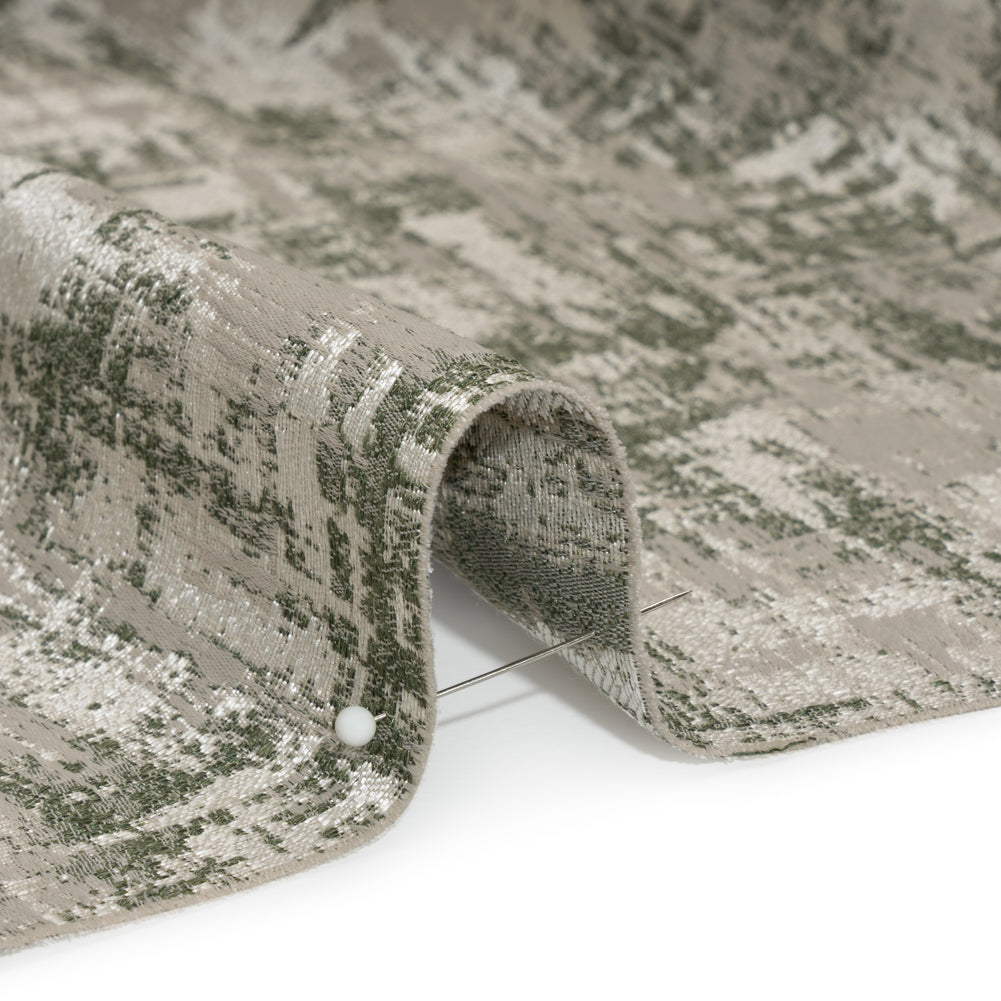 Recycled Polyester Drapery Jacquard - Forest Abstract Strokes - British Imported - Joann Fabrics