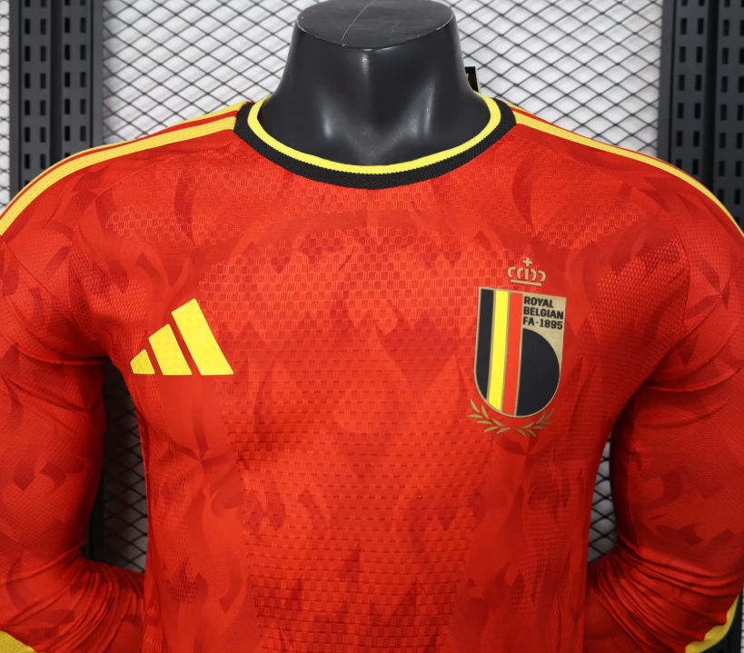 2026 Long Sleeve Player Version Belgium National Team Home Football Shirt 1:1 Thai Quality