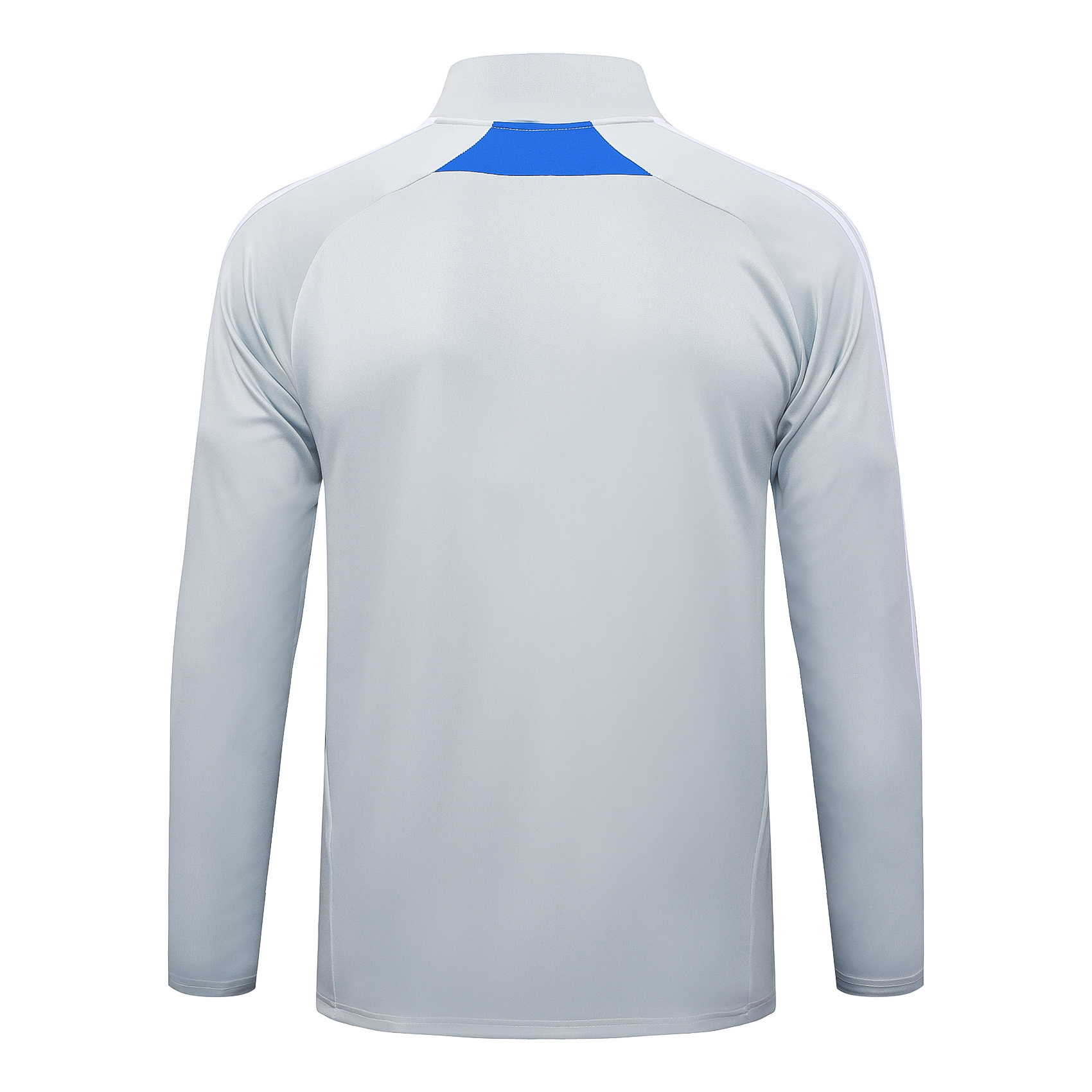 2025/2026 Bayern Munich Half-Pull Training Suit Light Gray Retro Style Football Shirt 1:1 Thai Quality Set