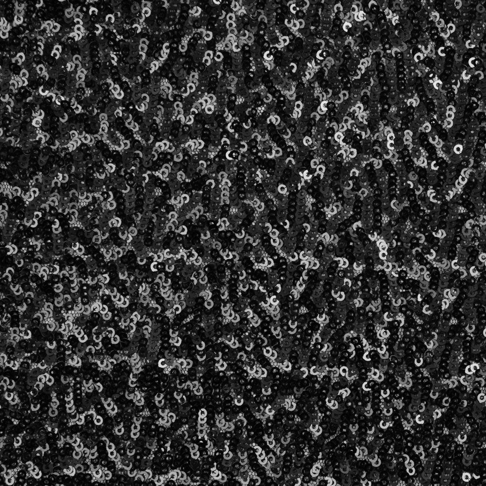 Black Solid Baby Sequins on Mesh - Joann Fabrics