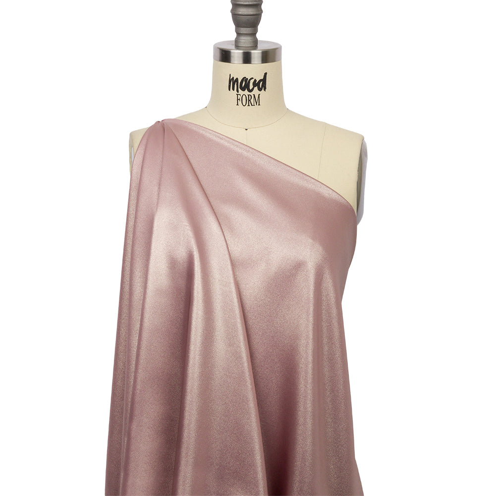 Ultra-Smooth Polyester Georgette with Foiling - Rose and Gold - Valeria Collection - Joann Fabrics