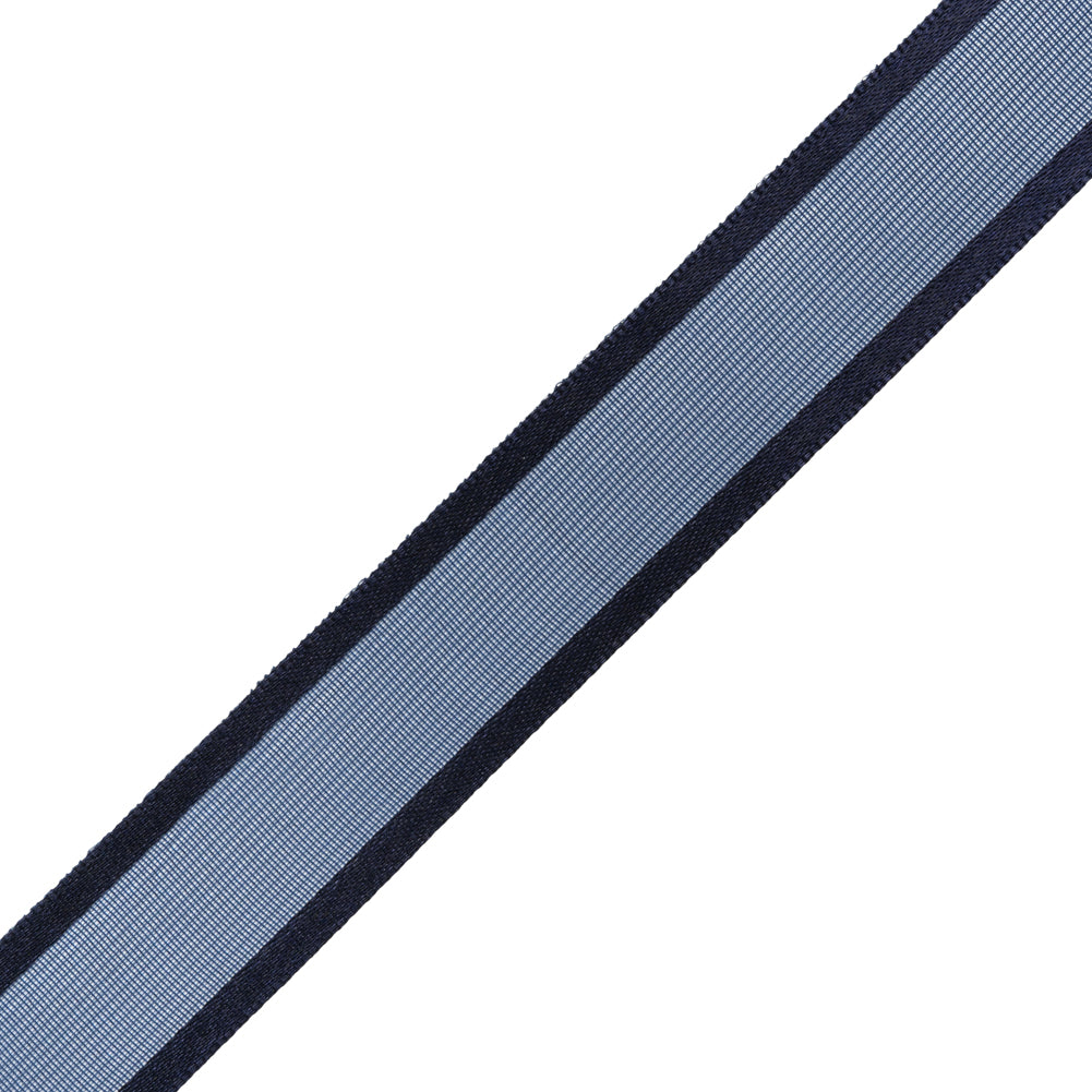 Sheer Ribbon with Double Faced Satin Edges - 0.75