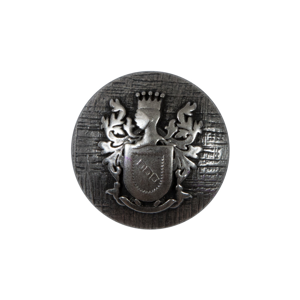 Silver Coat of Arms Crest Metal Button - 36L/23mm - Joann Fabrics