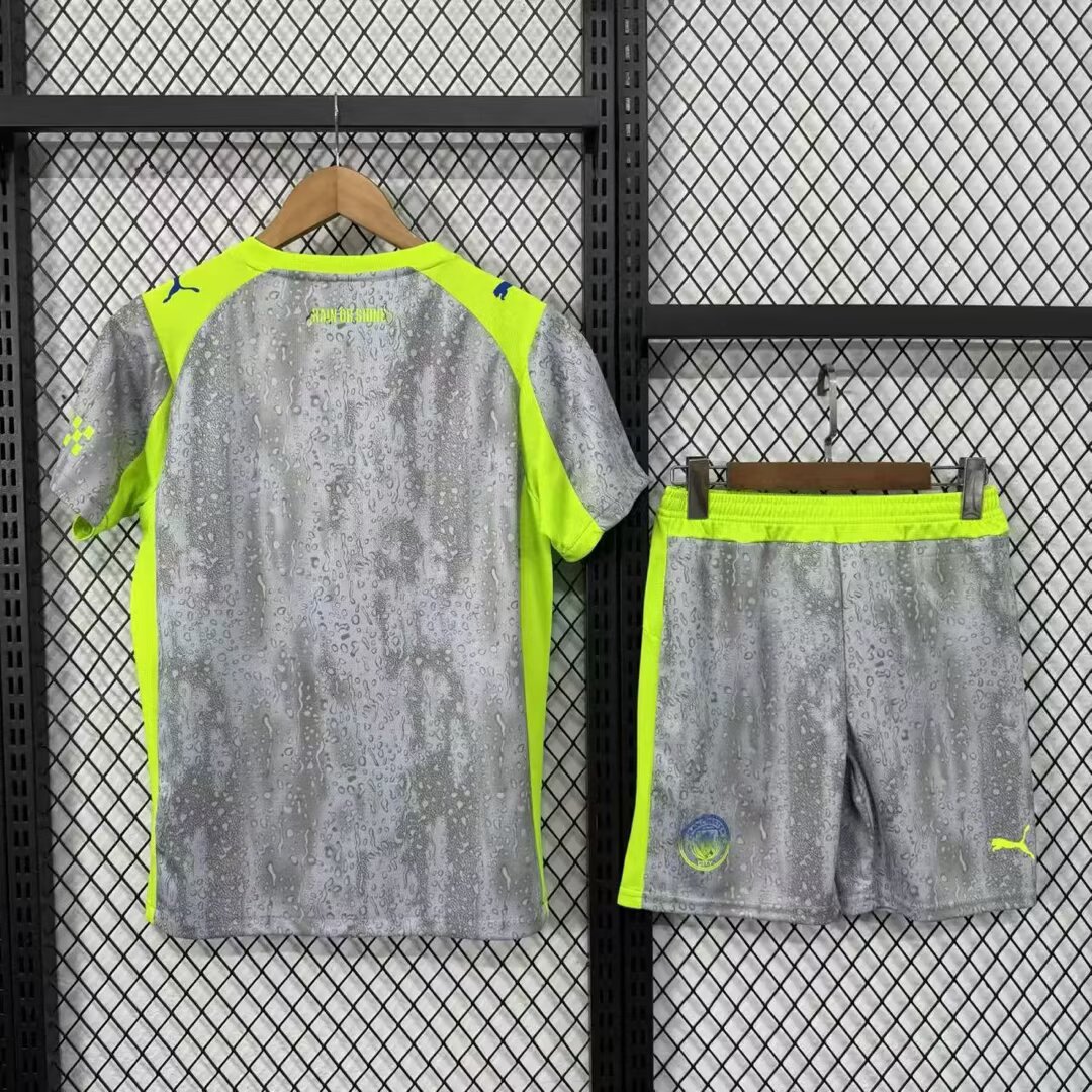2025/2026 Manchester City Third Away Football Jersey 1:1 Thai quality Kids Size