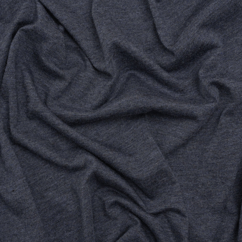 Cotton and Modal Jersey - Heathered Navy Blue - Joann Fabrics