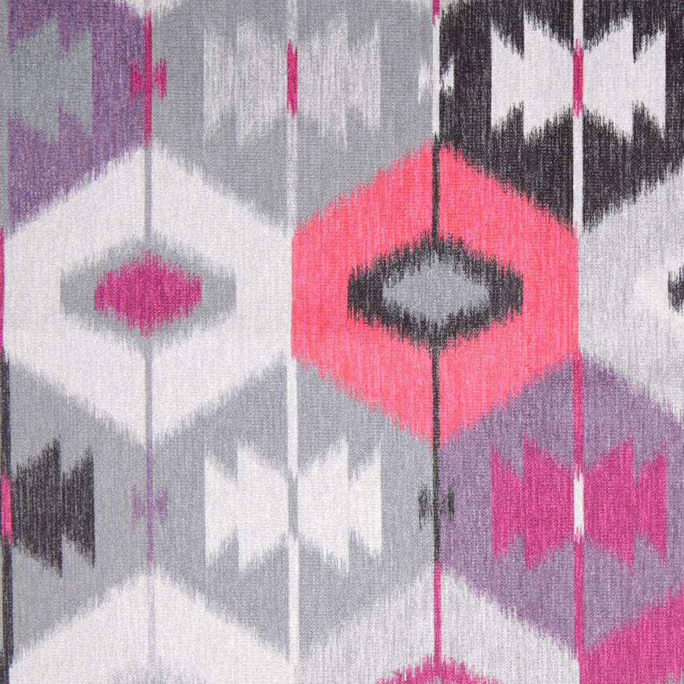 Fuchsia Ikat Geometric Upholstery Velvet - Joann Fabrics