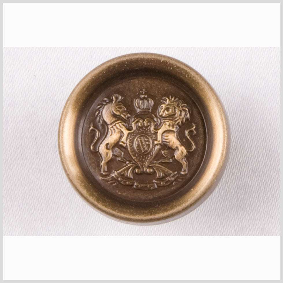 Old Brass Metal Blazer Button - 28L/18mm - Joann Fabrics