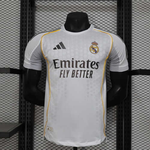 2025/2026 Player Version Real Madrid Home Football Jersey 1:1 Thai quality
