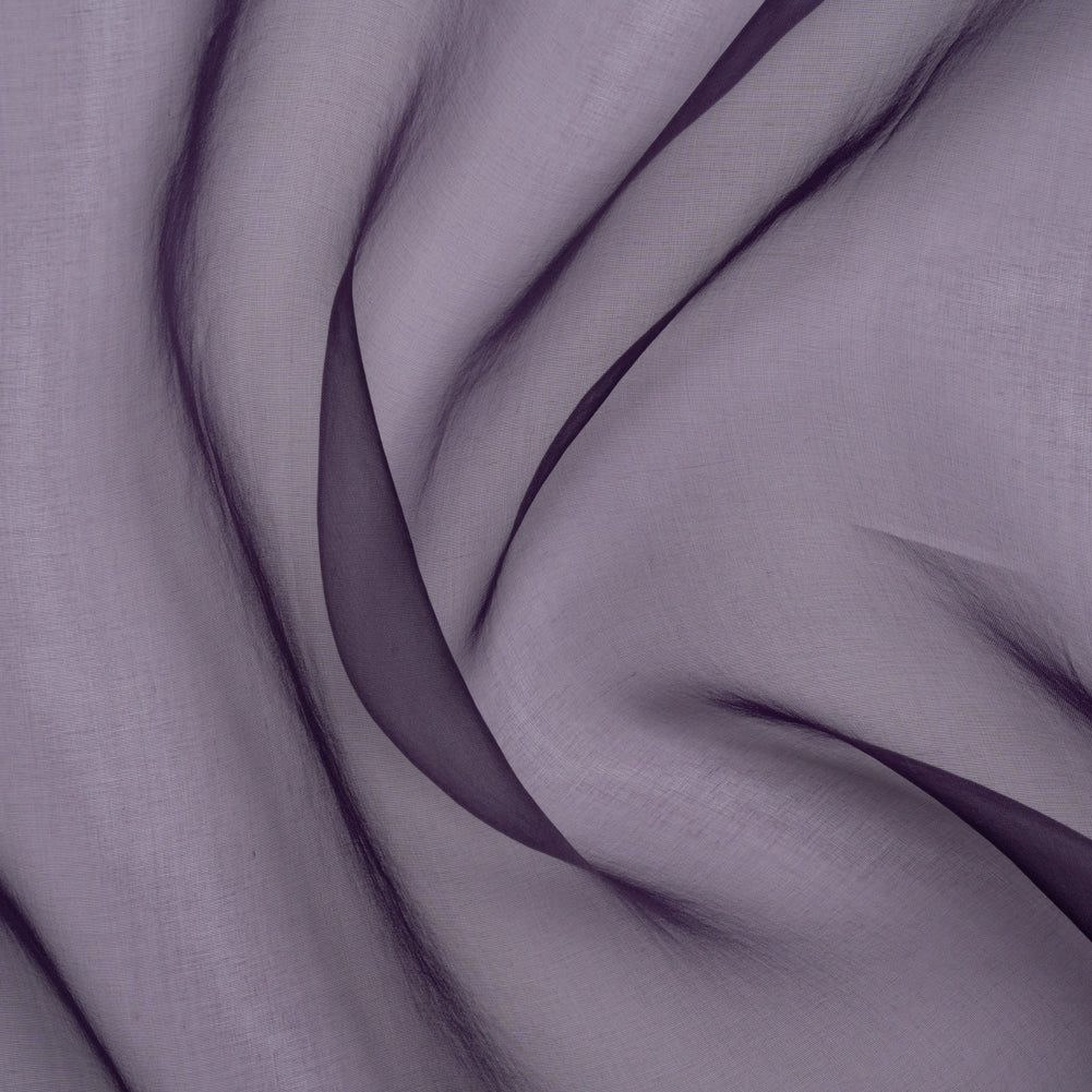 Famous Australian Designer Eggplant Lightweight Silk Organza - Joann Fabrics