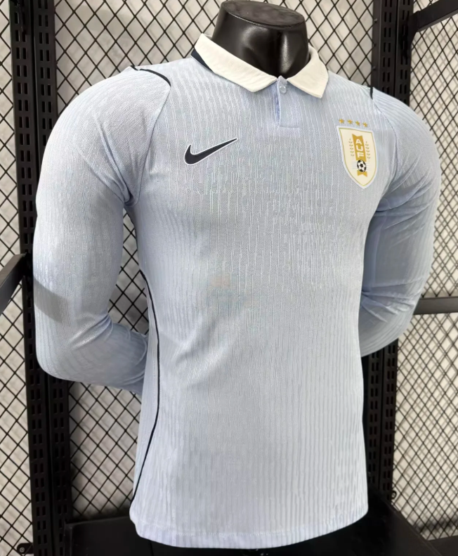 2026 Long Sleeve Player Version Uruguay National Team Home Football Jersey 1:1 Thai Quality