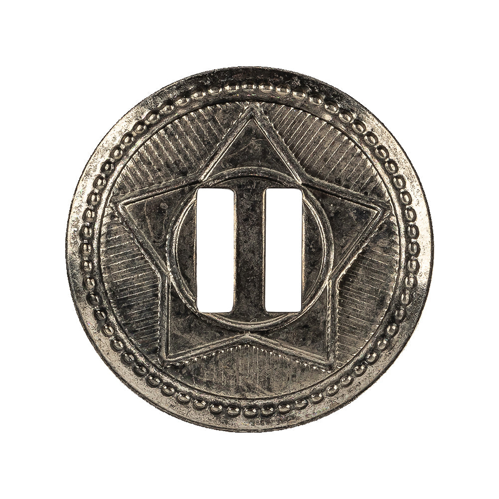 Gunmetal Metal Button - 45L/29mm - Joann Fabrics