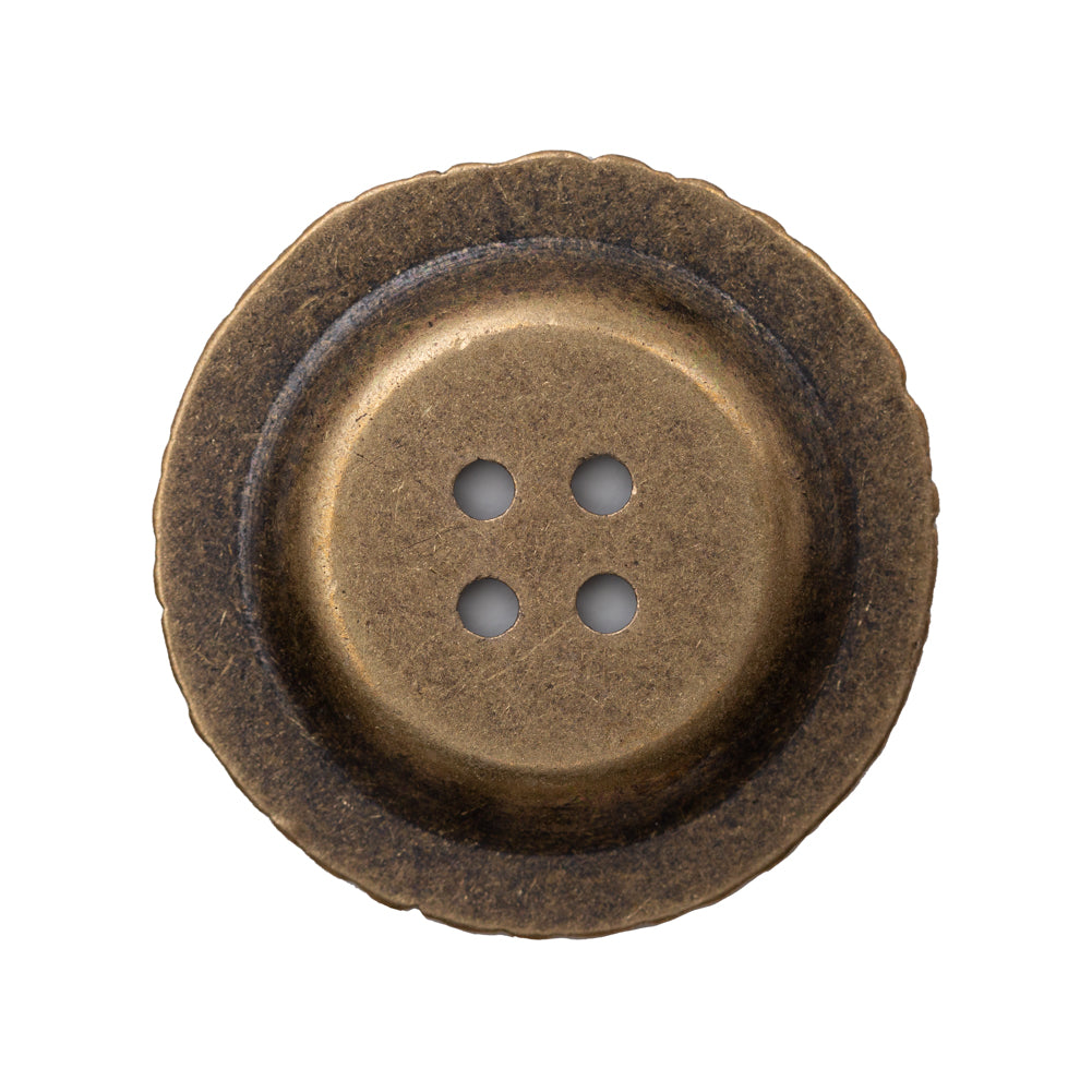 Italian Antique Gold Ornate Metal Zamac Button - 44L/28mm - Joann Fabrics