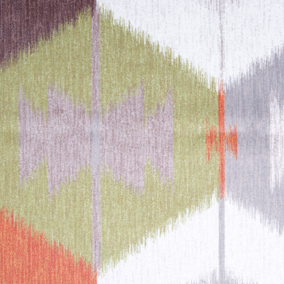 Orange Large-Scale Ikat Geometric Upholstery Velvet - Joann Fabrics