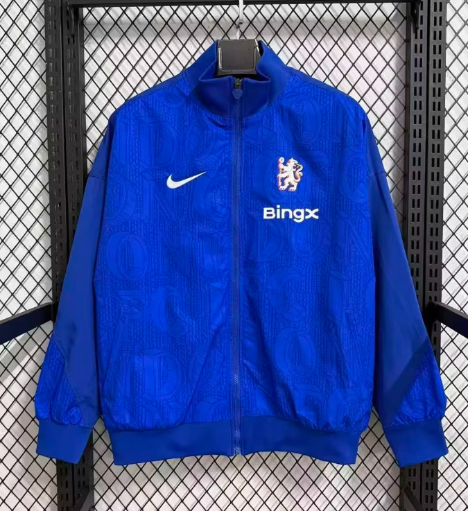2025/2026 Chelsea Windbreaker blue Football Shirt 1:1 Thai Quality