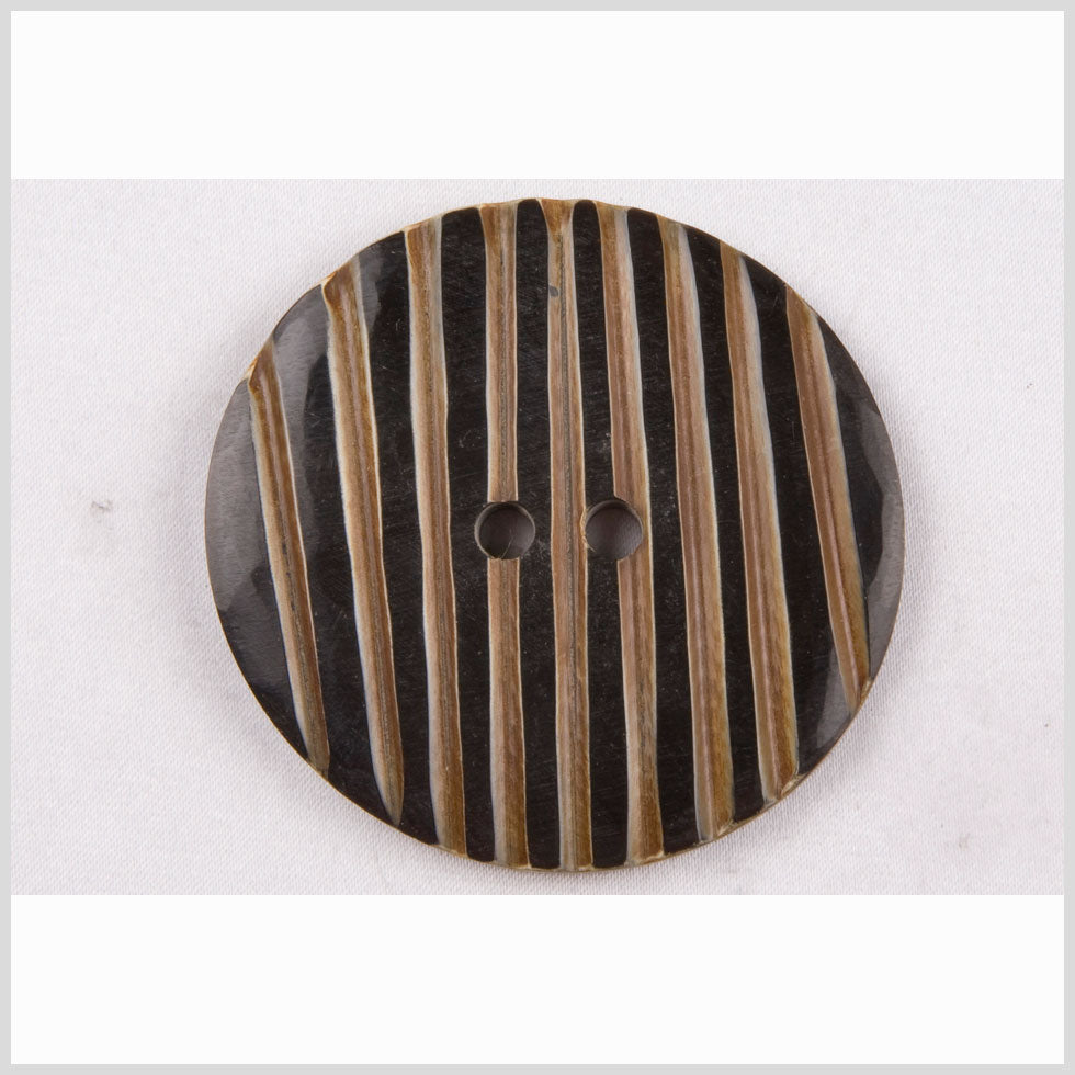 Black Horn Coat Button - 80L/50.8mm - Joann Fabrics