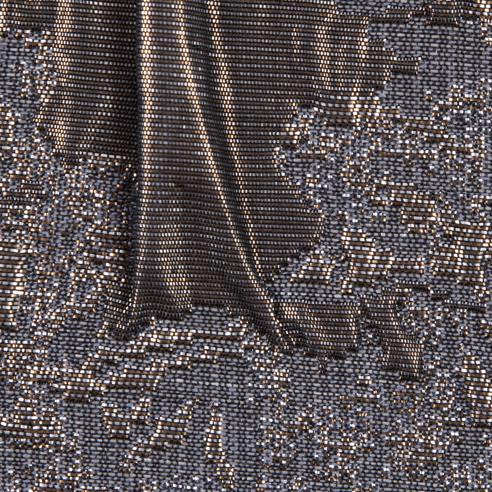 Metallic Nude and Gray Abstract Brocade - Joann Fabrics