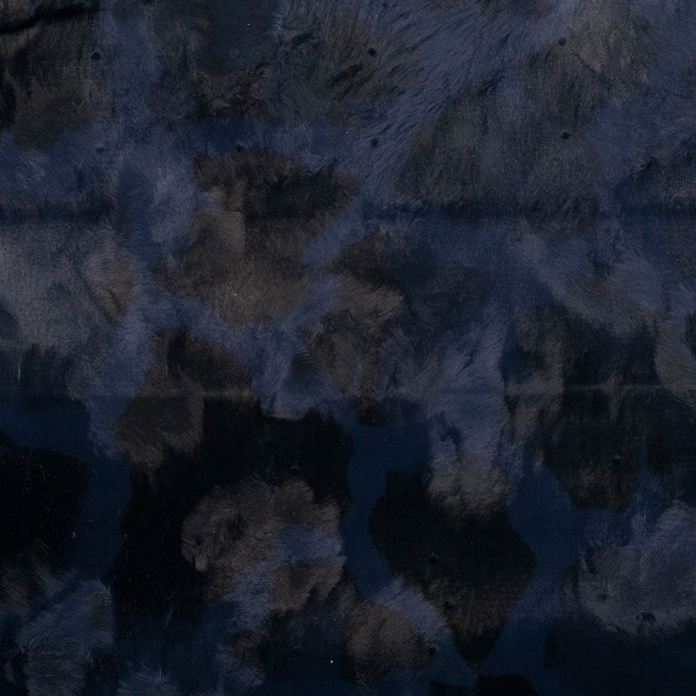 Estate Blue and Black Faux Fur - Joann Fabrics