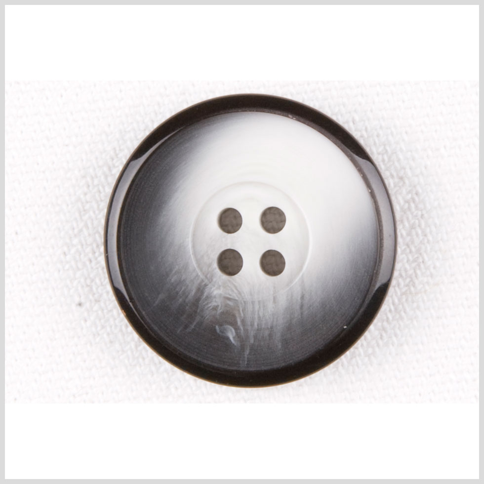 Black/White Plastic Button - 36L/23mm - Joann Fabrics