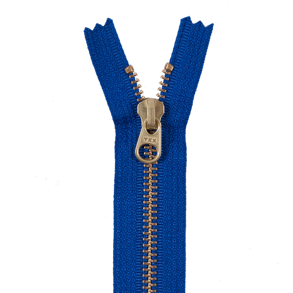 Metal Zipper with Gold Pull and Teeth 4.5