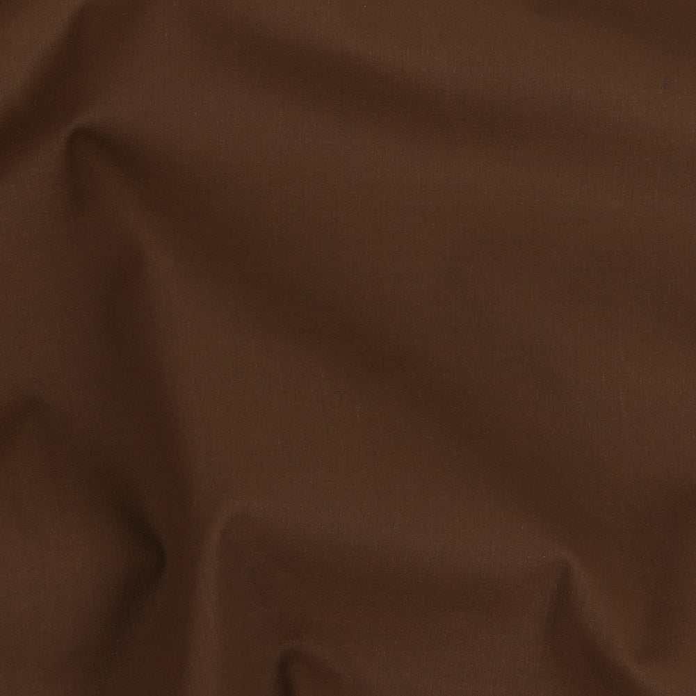Italian Warm Brown Stretch Cotton Woven with Cocoa Waxy Laminate - Joann Fabrics