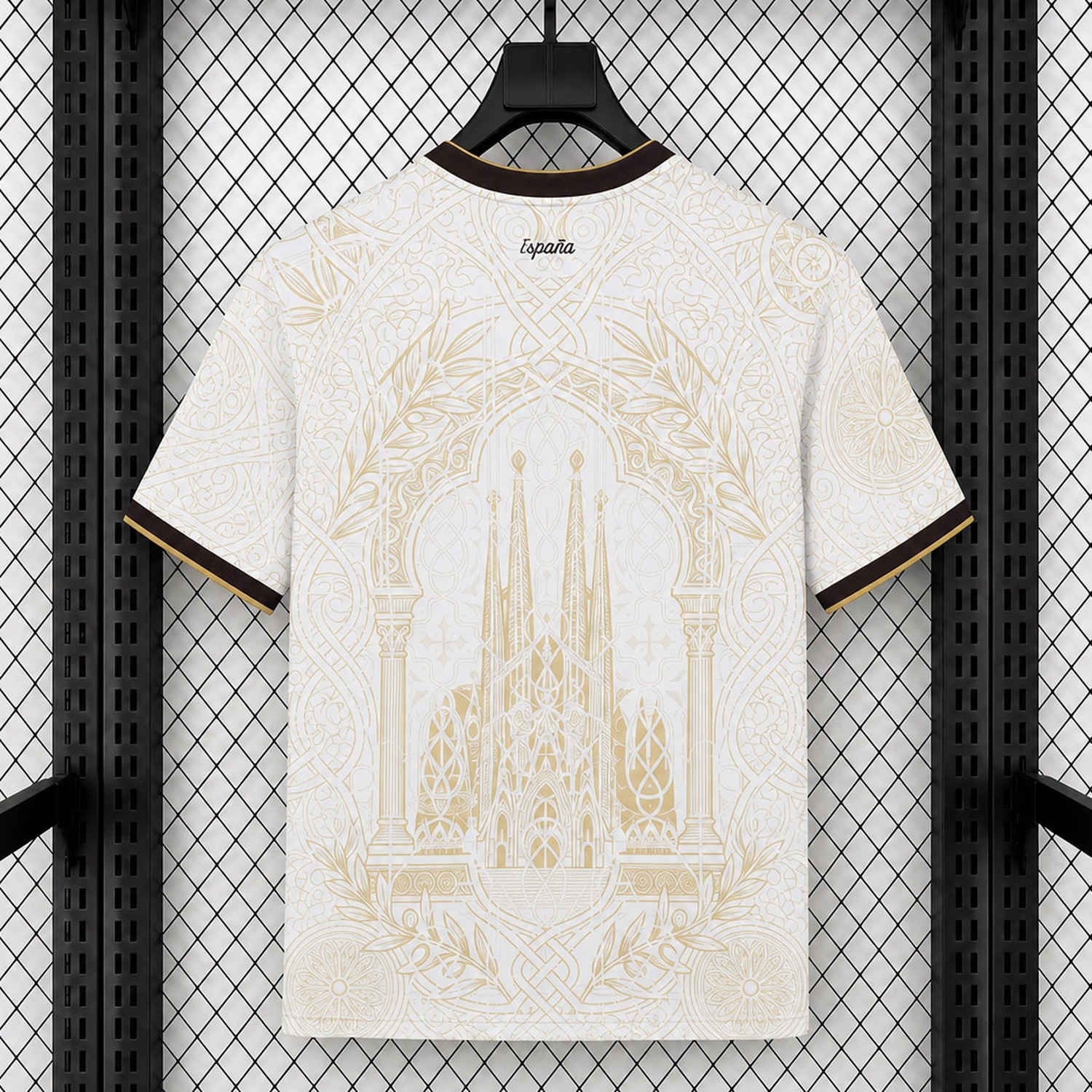 【Two-Crown Star】Spain 2026 World Cup Champions Beige Special Jersey - Fans Version - UnitedFutballJersey