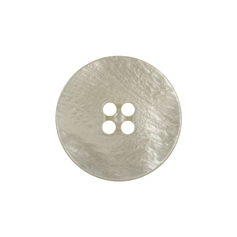 Ivory Iridescent Four Hole Smooth Top Plastic Button - 36L/23mm - Joann Fabrics