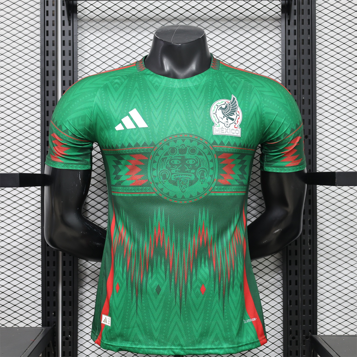 Mexico 2026 Aztec Sun Stone Green Special Jersey - Player Version - UnitedFutballJersey