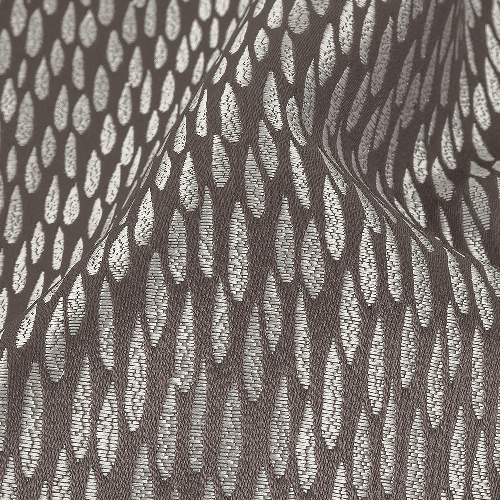 Luminous Drapery Jacquard - Charcoal Raindrops - British Imported - Joann Fabrics