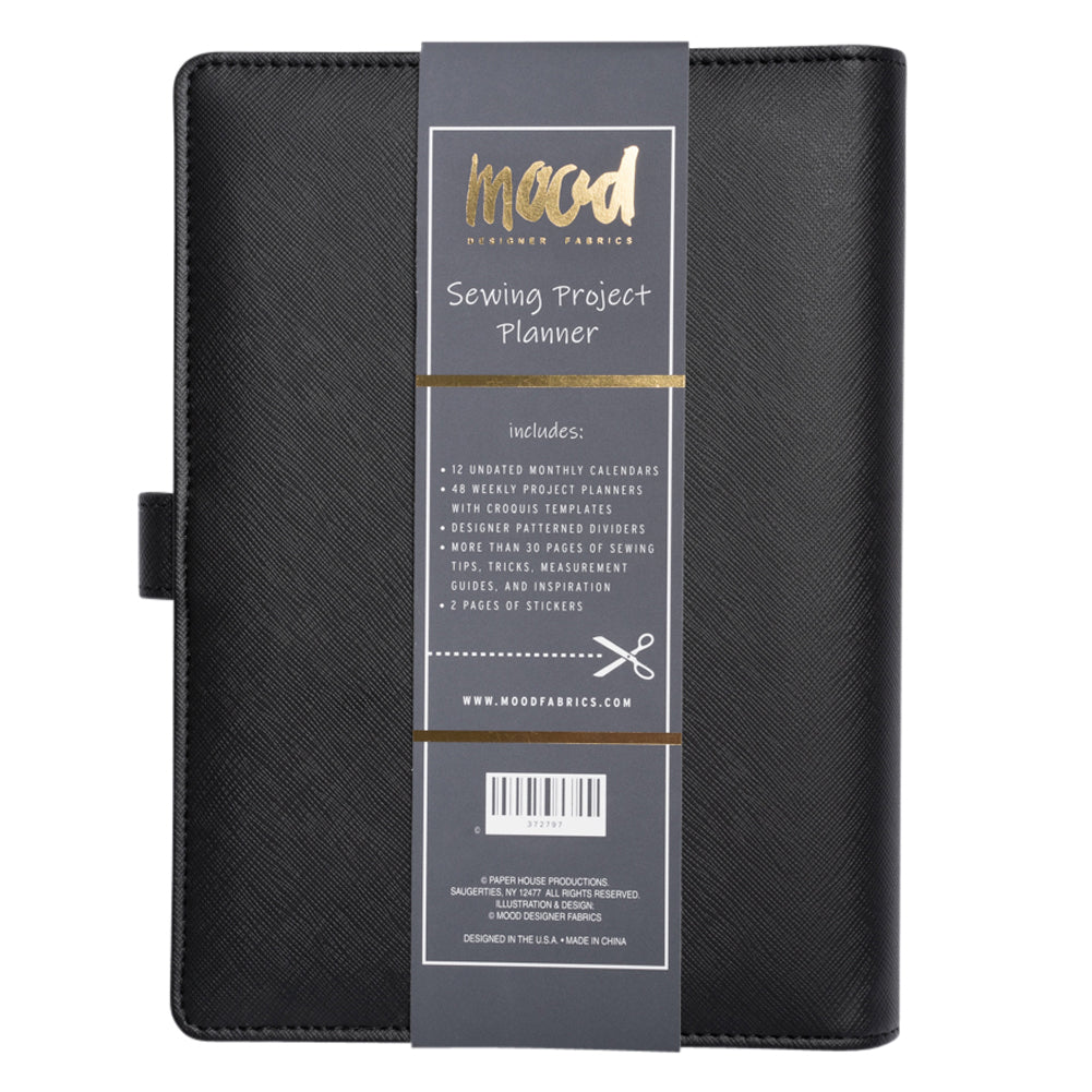 Designer Sewing Planner 2nd Edition by Mood - Undated A5, 5.875