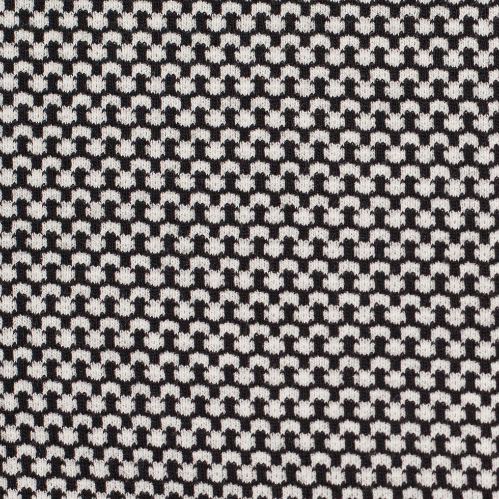 Black/Off-White Misc. Cotton Jersey Blend - Joann Fabrics