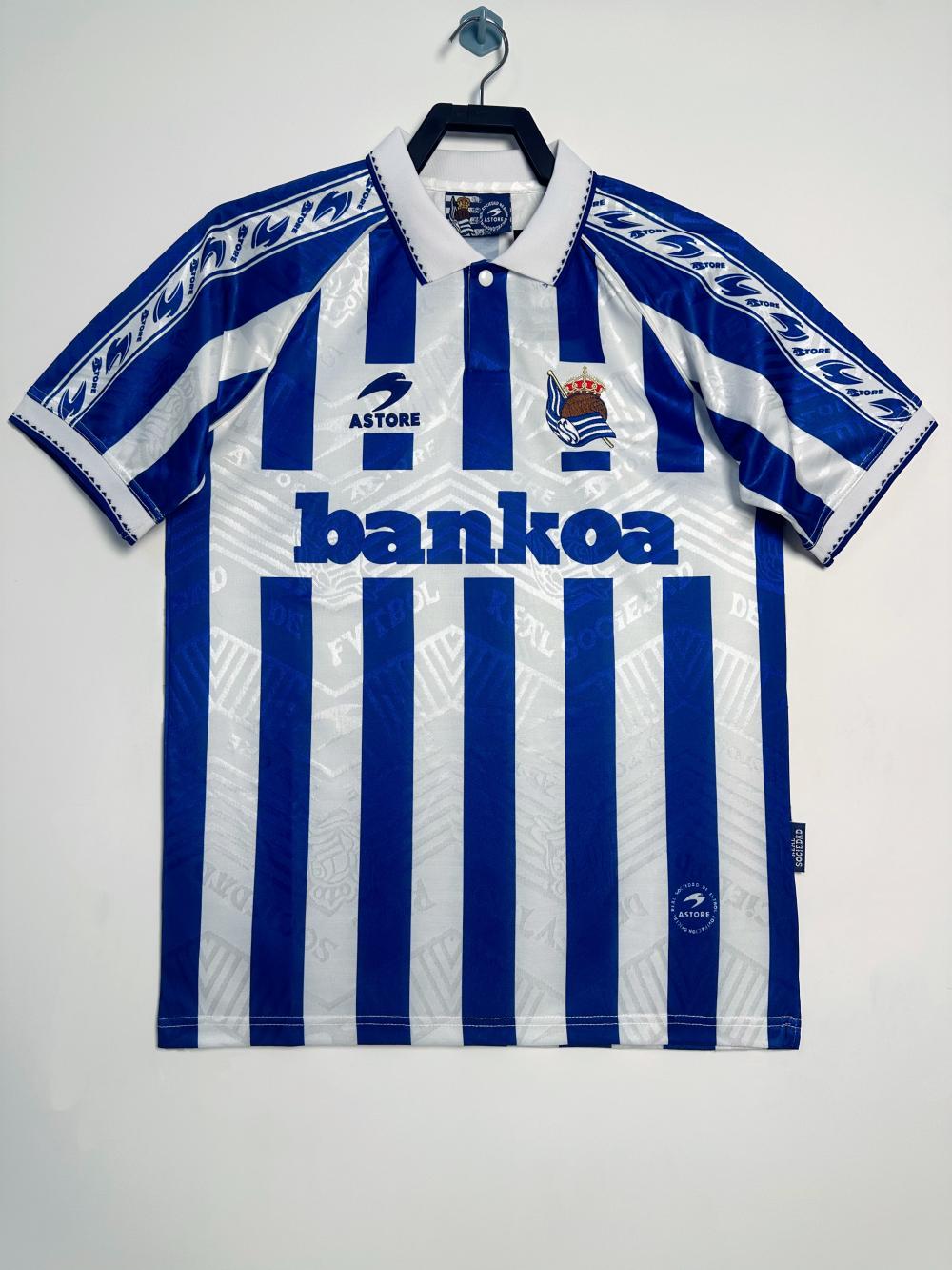 1994-1995 Retro Real Sociedad Home Football Shirt 1:1 Thai Quality