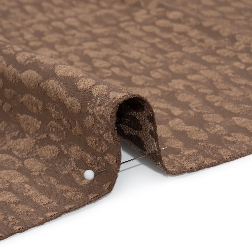Rows of Spots Recycled Polyester and Cotton Drapery Jacquard - Rosewood - British Imported - Joann Fabrics