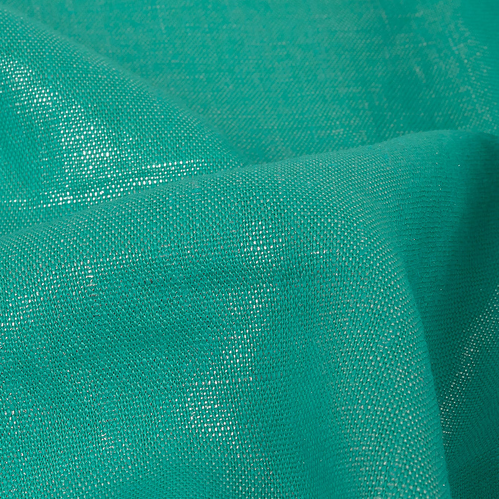Medium Weight Linen Woven with Metallic Foiling - Mega Marine and Silver - Bianca Collection - Joann Fabrics