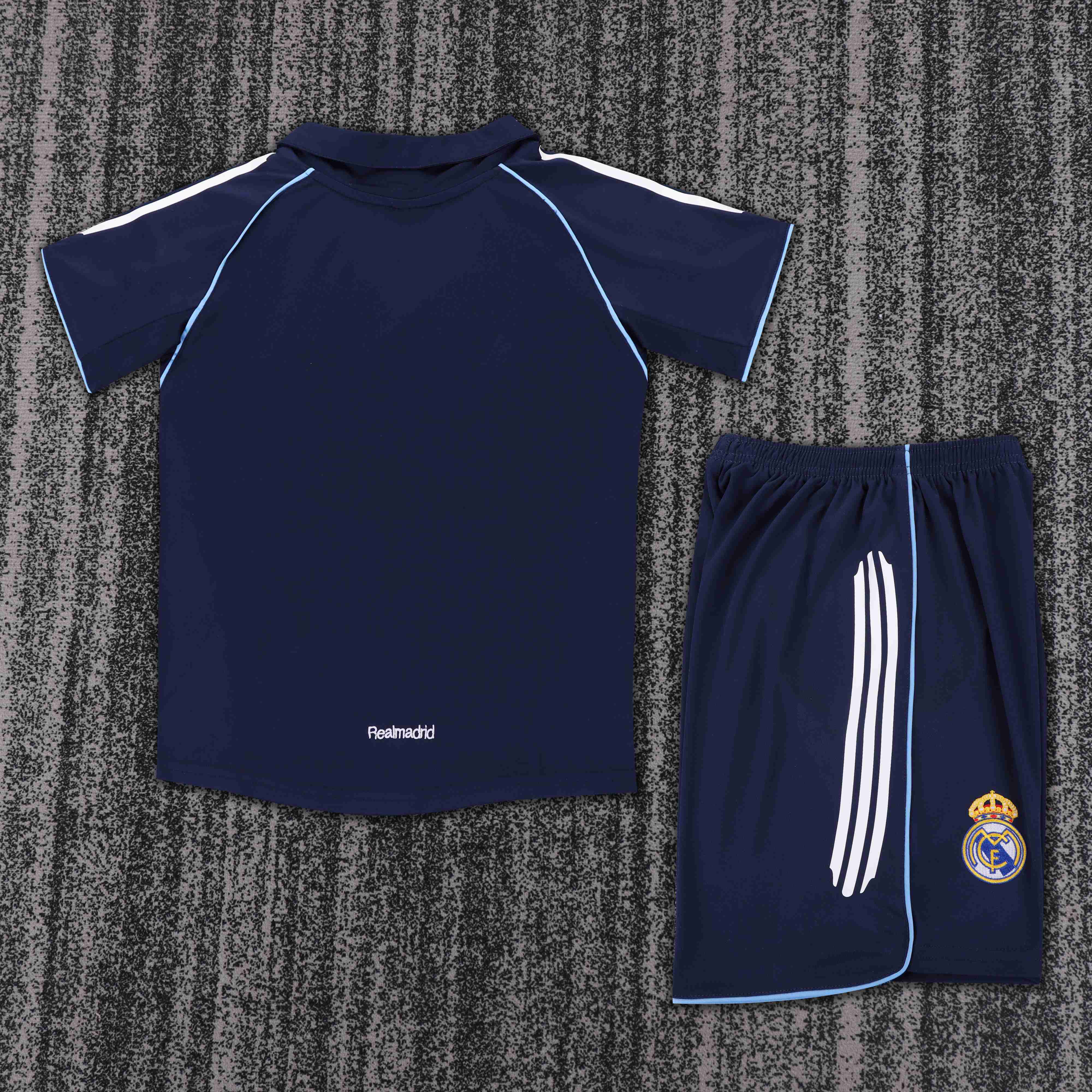 2005-2006 Retro Real Madrid Away Football Shirt 1:1 Thai Quality Kids Size