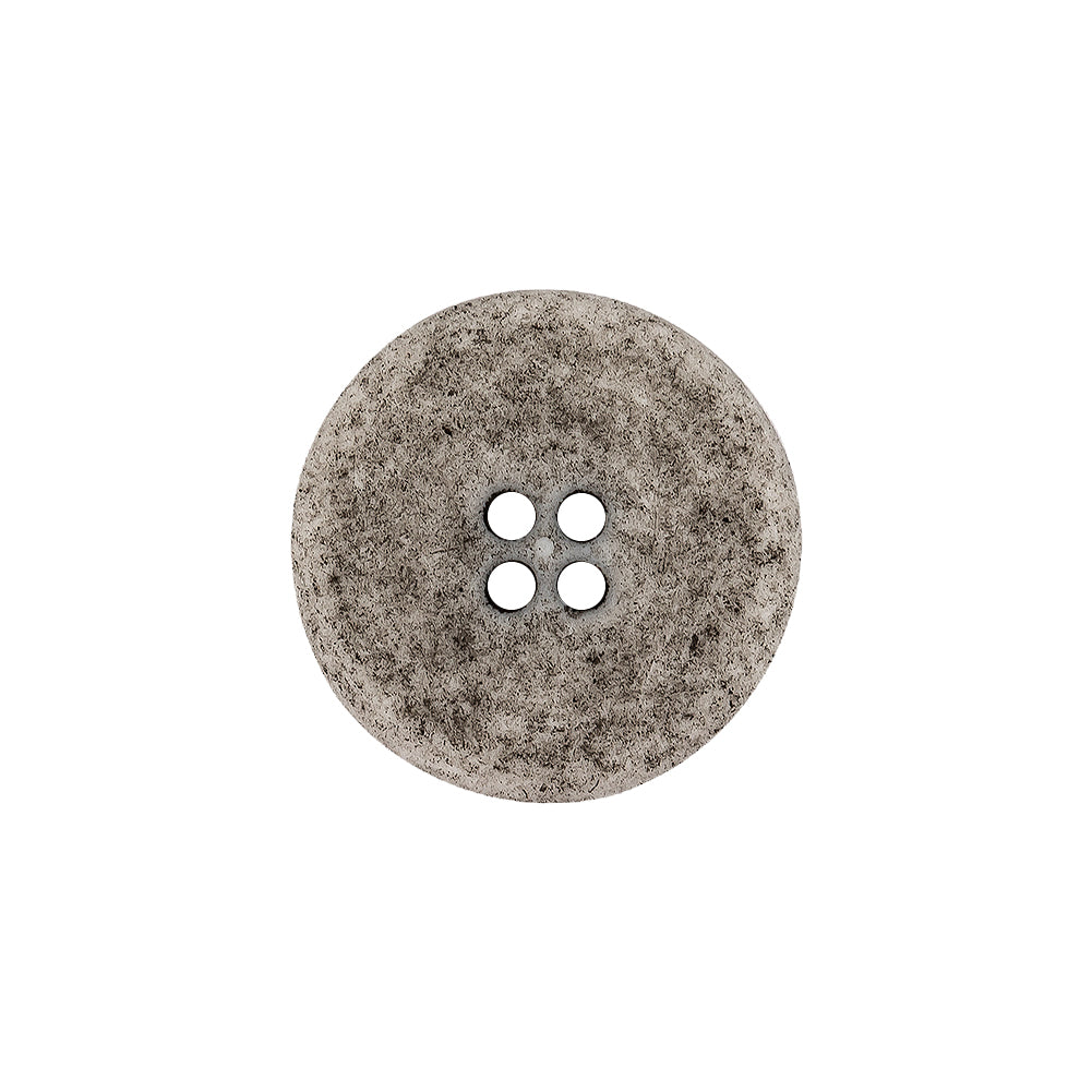 Italian Matte White and Gray Speckled 4-Hole Jacket Button - 32L/20mm - Joann Fabrics