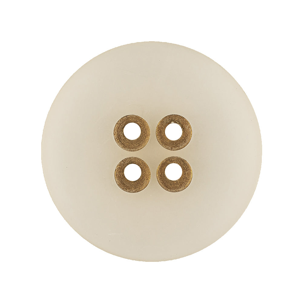 Frosted Matte and Antique Gold Edged 4-Hole Glass-like Button - 44L/28mm - Joann Fabrics