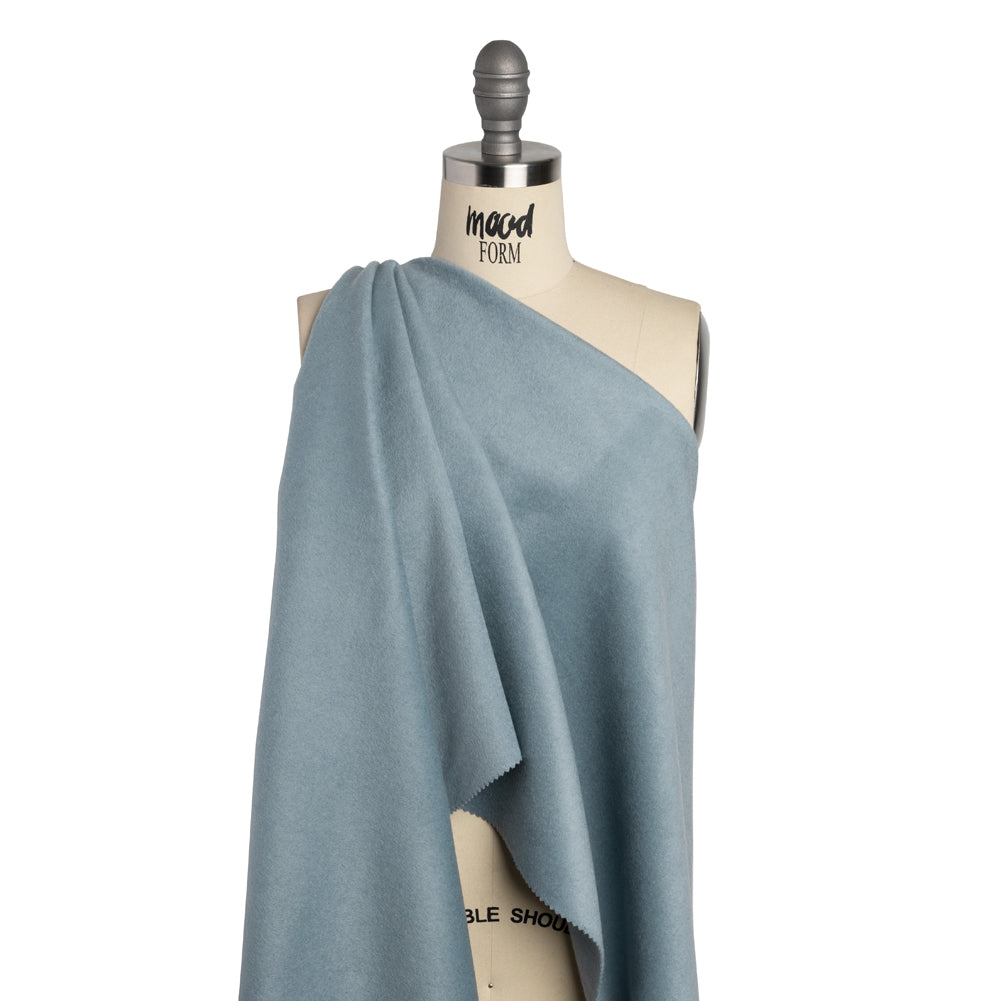 Brushed Lightweight Wool Blend Coating - Light Blue - Ellamar Collection - Joann Fabrics