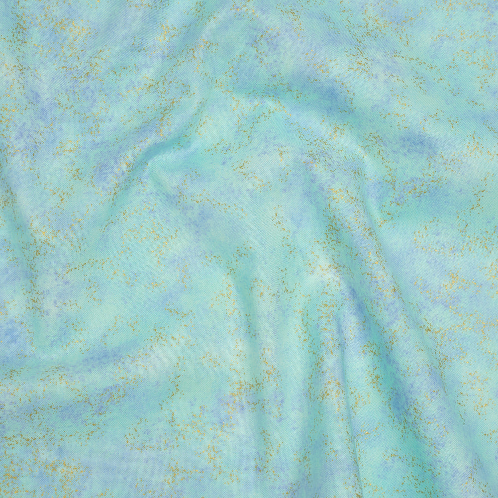 Metallic Printed Quilting Cotton by Northcott - Deep Sea Speckle - Shimmer Collection - Joann Fabrics