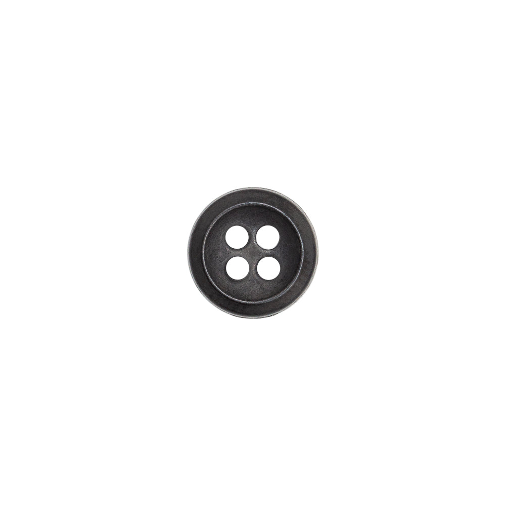 Italian Black Metal 4-Hole Button - 16L/10mm - Joann Fabrics