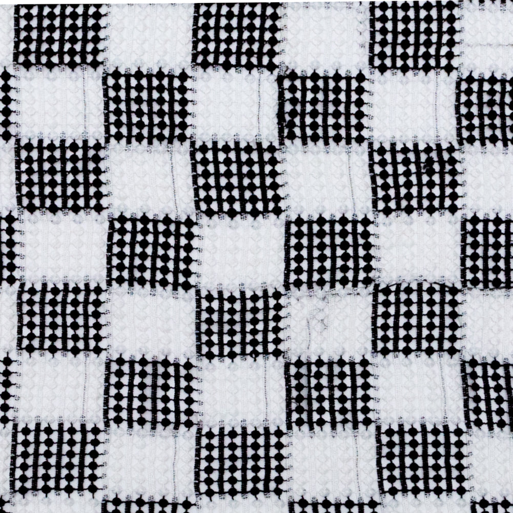 Black and White Checkered Guipure Lace - Joann Fabrics