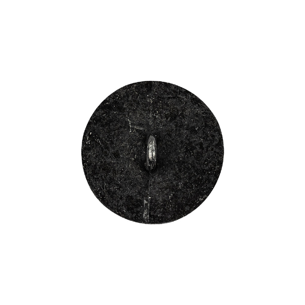 Metal Shank Back Button - 32L/20mm - Gunmetal Nailshead and Curly Border - Joann Fabrics